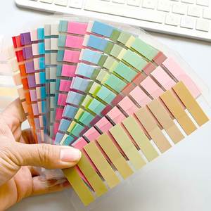 21Pcs Gradient PET Self-Adhesive Sticky Notes <b>Memo</b> <b>Pads</b>-Semi-Transparent Gift for Office Use - Product Image 6