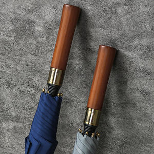 Parapluie de golf à manche droit 8K, logo personnalisé, taille, couleur, coupe-vent, pliable, minimaliste, fibre 190T, semi-automatique, 120 cm - Product Image 3