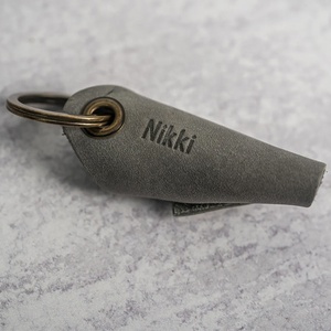 Phong Cách Mới Bán Buôn Kim Loại Keyring Charm Key Bọc Da Chính Hãng Keychain - Product Image 4