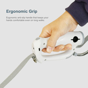 Guinzaglio per cani da compagnia con Dispenser di sacchetti di cacca di luce a Led in Nylon elastico a mani libere di alta qualità - Product Image 4