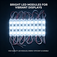 Module LED d'extérieur DC12V SMD2835 IP68, 3 lentilles, 1,5W, blanc naturel 6000K, 120 lumens, haute luminosité, dimmable, CE Rohs