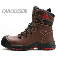 Botas de Seguridad Resistentes para Hombre, con Puntera de Acero Anti-Impactos, Impermeables, Resistentes al Aceite HRO y Antideslizantes, con Suela de Goma