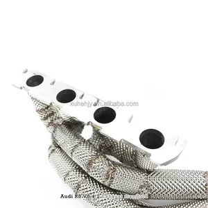 For Audi R8 V8 4.2 Stainless Steel Downpipes Racing Sport Car Performance Exhaust Headers Exhaust Manifold