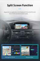 Autoradio Android 14 OLED avec CarPlay et Android Auto sans fil Snapdragon 665 pour BMW Série 3/5 E60/E61/E90 Écran multimédia GPS