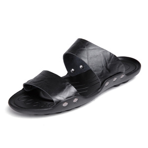 Zapatillas deslizantes para hombre, sandalias exteriores, zapatos de playa, zapatos planos deportivos exteriores, Punta abierta, verano, ligeros, transpirables, informales, hechos a mano - Product Image 3