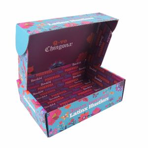 Benutzer definierte Outre Purple Box Pack Wellpappe Echthaar Bäckerei Wimpern Quadrat Packbuch Perücke Versand Mailer Verpackungs boxen - Product Image 1