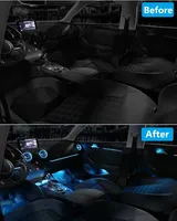 30 couleurs pour Audi A3 8V 8Y S3 RS3 2013-2021 OLIVER, éclairage ambiant décoratif, éclairage LED pour tableau de bord, éclairage d'ambiance pour les aérateurs