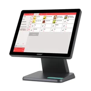 高品质15英寸平板电脑POS系统现代设计智能触摸收银机批发餐厅使用