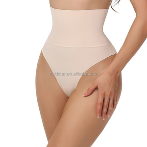 Hot-selling Women's <strong>High</strong> <strong>Waist</strong> Solid Color Shapewear Panty Comfortable Soft Sexy T-back Seamless <strong>High</strong>-Rise Body Shaper <strong>Thongs</strong> - Product Image 6