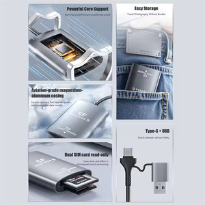 Lecteur de carte CFe Lecteur de carte <span class=keywords><strong>CFexpress</strong></span> Type A Type B Transfert haute vitesse Port USB Type-C pour appareils photo Sony MacBook <span class=keywords><strong>Pro</strong></span> Air 2023 - Product Image 3