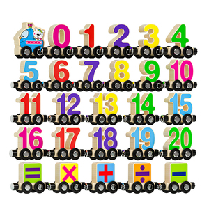 Wooden Magnetic Russian Alphabet Train Set Educational Montessori Toy for Over 2 Years Old - Product Image 1