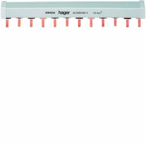 KB463A Personalizzabile con moduli DIN 3P+N 12 per busbar Hagers - Product Image 4