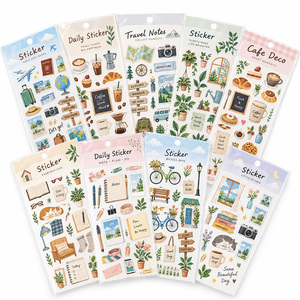 Feuilles d'autocollants holographiques personnalisées Star Kiss Cut pour agenda Kawaii – Adorables feuilles d'autocollants - Product Image 1