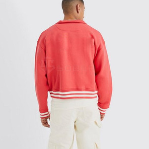 Men's Stylish Hooded Letterman High Street Winter Jacket Stand Collar Breathable Quick Dry Cotton/<b>Wool</b> Customizable Color & Size - Product Image 2