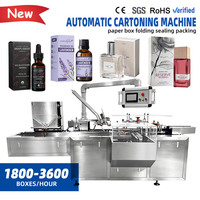 Machine d'emballage automatique à grande vitesse pour flacons compte-gouttes d'huiles essentielles cosmétiques, machine d'emballage de boîtes de parfum