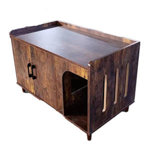 Apartamento pequeno Household Cat Villa Cage One Room One Hall Um ninho de banheiro Botão do toalete Cat Cabinet House Table - Product Image 2