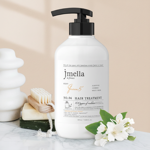 Jmella Queen 5 500ml Loción para el tratamiento del cabello Estilo de perfume francés Champú blanqueador de cabello de origen coreano profesional Bebés OEM - Product Image 3