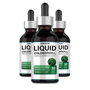 Gouttes de chlorophylle liquide, saveur menthe poivrée naturelle, 30 portions, complément alimentaire pour soutenir le système immunitaire - Product Image 3