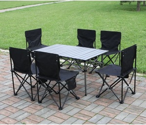 Conjunto <span class=keywords><strong>de</strong></span> <span class=keywords><strong>Mesa</strong></span> y Sillas Plegables para Campamento y Aventuras al Aire Libre - Product Image 5