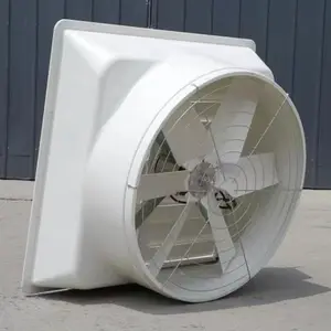 FRP Ventilation Exhaust Fan with Stainless Steel Blades Fiberglass Industrial Fan with Cone