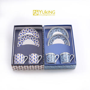 Set di Tazze e Piattini in New Bone China, Elegante Servizio da <span class=keywords><strong>Caffè</strong></span> in Ceramica, Personalizzabile, Tazze e Piattini Taza - Product Image 6