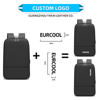 Sac à dos professionnel pour ordinateur portable en EVA rigide, vente en gros OEM ODM, fermetures éclair YKK, résistant à l'eau, extensible, poche antivol RFID dissimulée