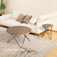 Table basse rectangulaire réglable KirKasa, style moderne minimaliste, en métal industriel, avec étagère de rangement durable, pour salon