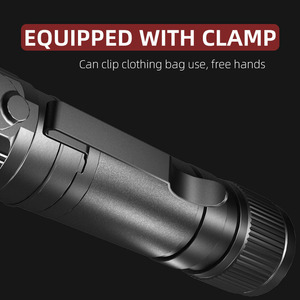 Có thể sạc lại xách tay <span class=keywords><strong>LED</strong></span> Đèn pin ánh sáng trắng mạnh mẽ ngọn đuốc chiến thuật cho chạy cắm trại ngoài trời - Product Image 4