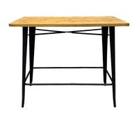 Table de Bar et de Salle à Manger en Métal, Design Moderne, Durable, 120x60cm, pour Restaurant et Salon, Vente en Gros - Offre Spéciale