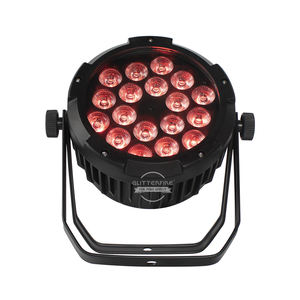 Lampu kepala bergerak Par LED tahan air 18x18W DJ Disco, lampu panggung luar ruangan kendali DMX cahaya UV RGBWA klub malam - Product Image 3