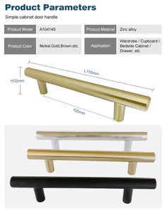 ตู้ลิ้นชักตู้เสื้อผ้าทำจากโลหะผสมสังกะสีที่มีความแข็งสูงทันสมัยสำหรับห้องนอนเฟอร์นิเจอร์ห้องครัว - Product Image 3