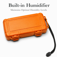 Humidor portable pour cigares, étui de voyage étanche IP68, hermétique, anti-écrasement, antichoc, boîte de rangement avec humidificateur et coupe-cigares, pour 4-5 cigares