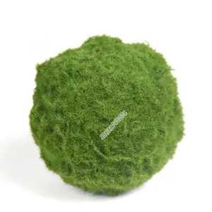 价格便宜又可爱的假花盆石人造苔藓球用于花卉装饰