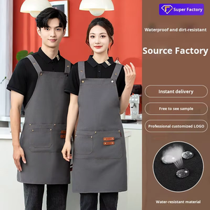 Tablier sans manches en toile imperméable, respirant et lavable, unisexe, pour serveurs dans les restaurants, boulangeries et bars - Product Image 4
