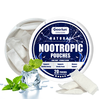 Pochettes orales personnalisées OEM à base de L-Théanine pour l'énergie, améliorent la clarté mentale et la concentration, avec caféine, pour les nootropiques