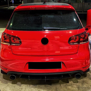 Volkswagen Golf Mk6 Gti Rear <b>Diffuser</b> And Air Blade Matte Black Abs Tail Lip Modification 2008-2013 - Product Image 3
