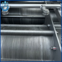 Slibontwateringsapparatuur Multi-Disc Schroefpers SS304 voor de behandeling van eetbare olie en fruit-sap afvalwater