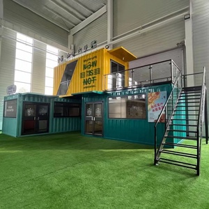 Conteneur de restaurant préfabriqué kiosque de nourriture en plein air salon de coiffure maisons de conteneur d'expédition modifiées pour restaurant préfabriqué - Product Image 4