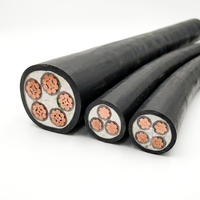 Câble blindé 4+1 5 conducteurs 25mm2 35mm2 50mm2 XLPE, câble électrique en cuivre isolé PVC, norme CE YJY YJV22 YJV32, câble d'alimentation