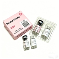 Étiquettes de bouteilles de peptides de haute qualité 2ml 3ml 10ml auto-adhésives PET BOPP estampage à chaud résistant à l'humidité ODM pour peptides de perte de poids