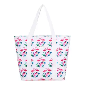 High Quality Shoulder Beach Tote Bag Pretty Custom Large Shopping Handbags For Women Ladies