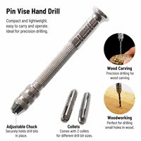 Ensemble d'outils de perçage manuel à double embout, perceuse à résine et outils de torsion de fil pour la fabrication de barrettes, porte-clés et bijoux DIY