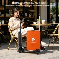 Valise intelligente à roulettes de 20 pouces approuvée par les compagnies aériennes, alimentée par une batterie amovible