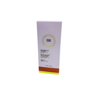 Boîte à cosmétiques personnalisée de luxe avec dorure à chaud et vernis sélectif UV, emballage en papier souple pliable pour pot de crème visage haut de gamme