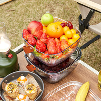 Fruitplateau Groothandel Simpel en Modieus Fruitplateau Huishoudelijk Hoge Kwaliteit Buiten Transparant Handvat Fruitmand