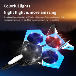 Avion télécommandé en mousse EPP avec retour automatique, modèle de chasseur RC quadrirotor lumineux, jouet pour enfants et adultes - Product Image 4