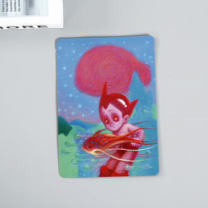 Sachet refermable en aluminium imprimé avec logo personnalisé et scellage PE trois côtés pour masques cosmétiques en supermarchés et expositions - Product Image 4