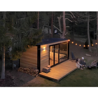 Maison préfabriquée extensible moderne en acier sandwich, personnalisée, en bois et en métal, de 20 pieds/40 pieds, respirante, pour usage extérieur