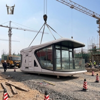 Maison Capsule Modulaire Personnalisable Directement de l'Usine, Maisonnette Préfabriquée en Acier Étanche pour Airbnb, Hôtel, Complexe Hôtelier, Maison Capsule
