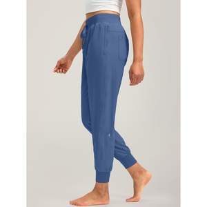 2025 femmes Dusty Blue Joggers vêtements de gymnastique légers avec poches à fermeture éclair pour entraînement décontracté course voyage - Product Image 5